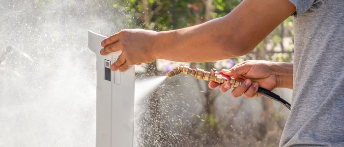 Professional air duct cleaning service — technician cleaning HVAC ducts in Huntsville AL home